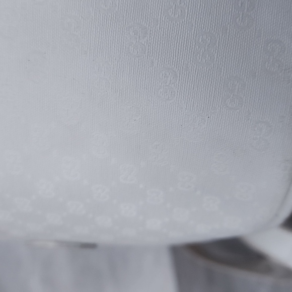 Vintage Gucci White Leather and Canvas Bucket Bag OPHIDIA BUCKET CROSSBODY BAG - Picture 6 of 14